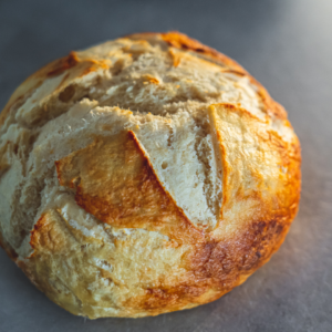 crusty loaf of sourdough bread